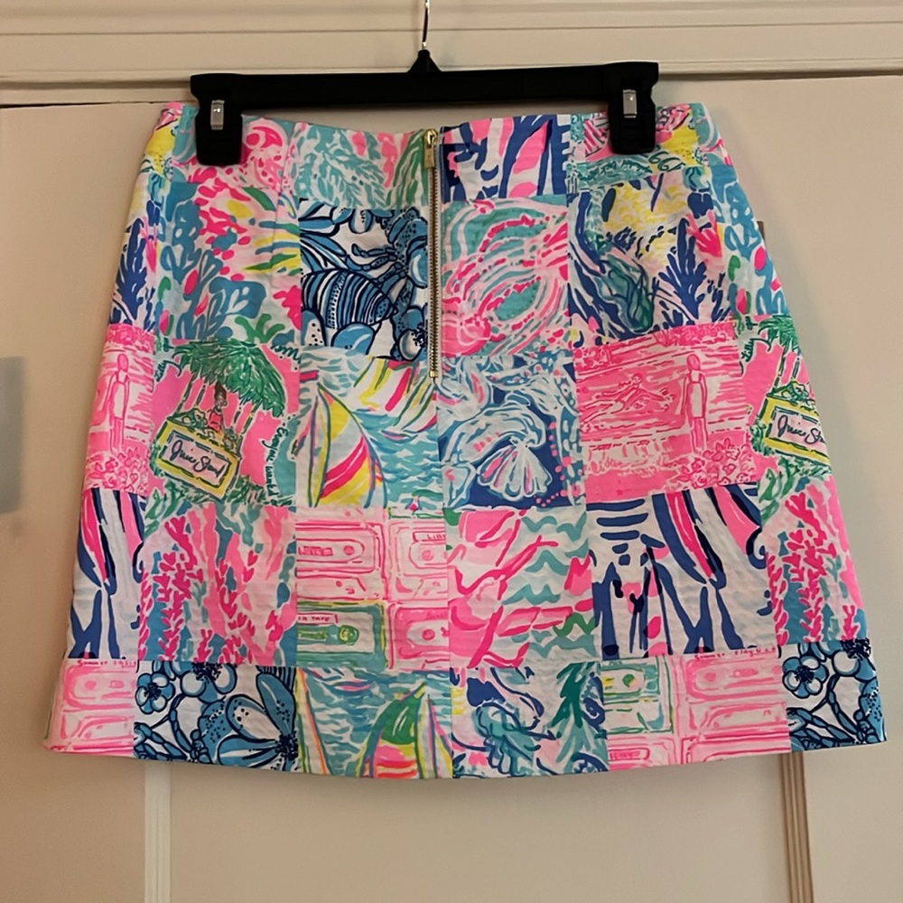 Nwt Lilly Block Pattern Skort - image 3